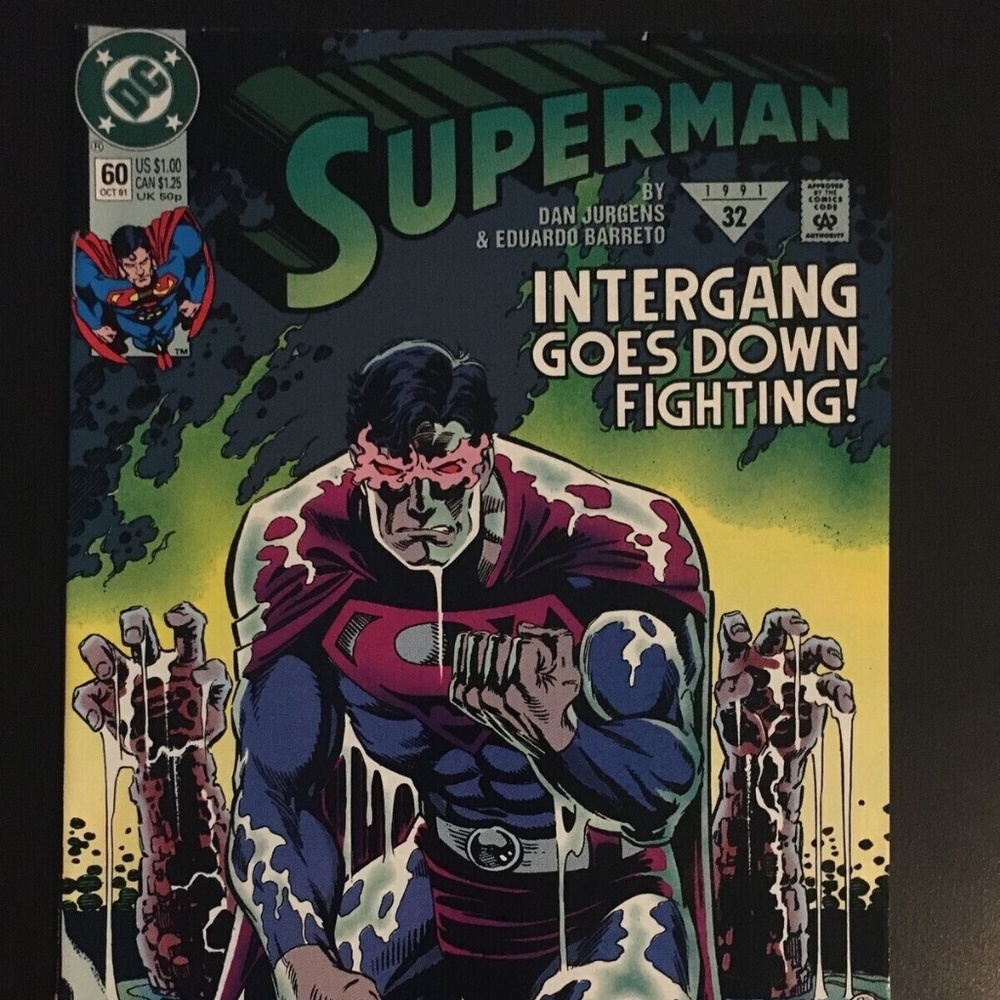 Superman #60 • KEY 1st Appearance Of Agent Liberty! (Oct 1991, DC